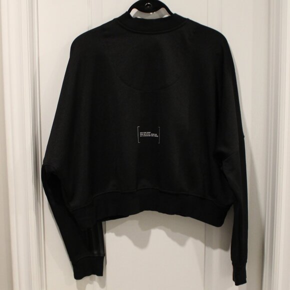 Adidas | Women's Plus Size | Cropped Track Top Jacket | Black | 2X - Picture 3 of 7